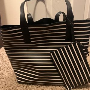 Kate spade arch lauren stripe reversible tote